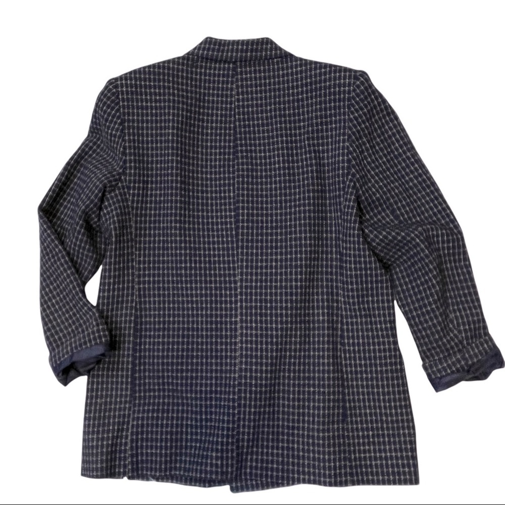 Vintage Kim Rogers Oversized Navy Blazer Jacket - Picture 4 of 6
